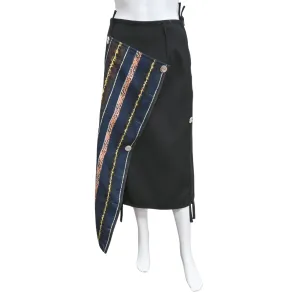 Midi Asymmetrical Wrap Skirt